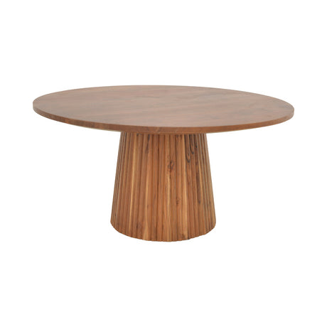 Masa de cafea Canicule II, lemn de acacia solid, nuanta, nuc, 80x40 cm
