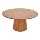 Masa de cafea Canicule II, lemn de acacia solid, nuanta, nuc, 80x40 cm