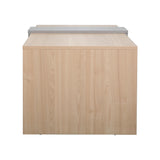 Masa de cafea Cozeto, Pal melaminat, 100x53x42 cm - Natural-Gri
