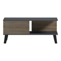 Masă de cafea cu design modern Tuscany, Stil sonoma-antracit, Material lemn/metal, 83x54x34 cm, detaliu produs