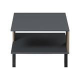 Masă de cafea cu design modern Tuscany, Stil sonoma-antracit, Material lemn/metal, 83x54x34 cm