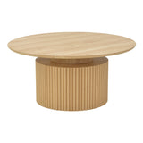 Masuta de cafea Opols, MDF, D90x42 cm - Natur