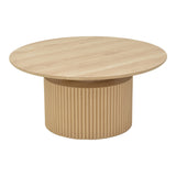 Masuta de cafea Opols, MDF, D90x42 cm - Natur