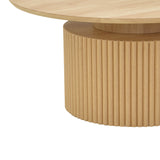 Masuta de cafea Opols, MDF, D90x42 cm - Natur