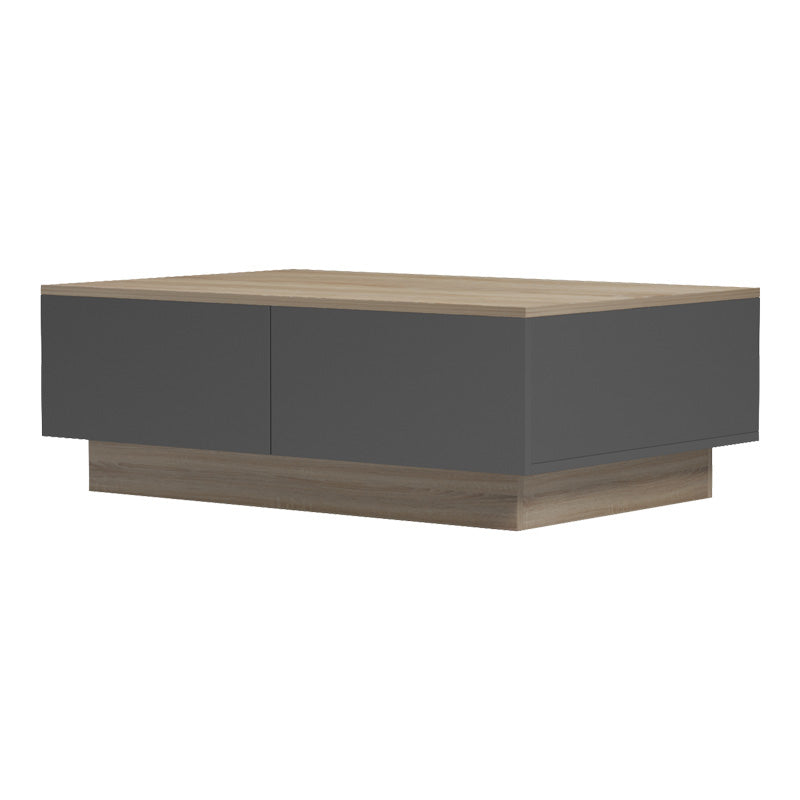 Masa de cafea cu rafturi Winey, Lemn, Sonoma-Antracit, 90x60x31 cm