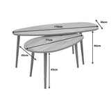 Masa de cafea din de nuc Monty, 116x46x46 cm - Nuc