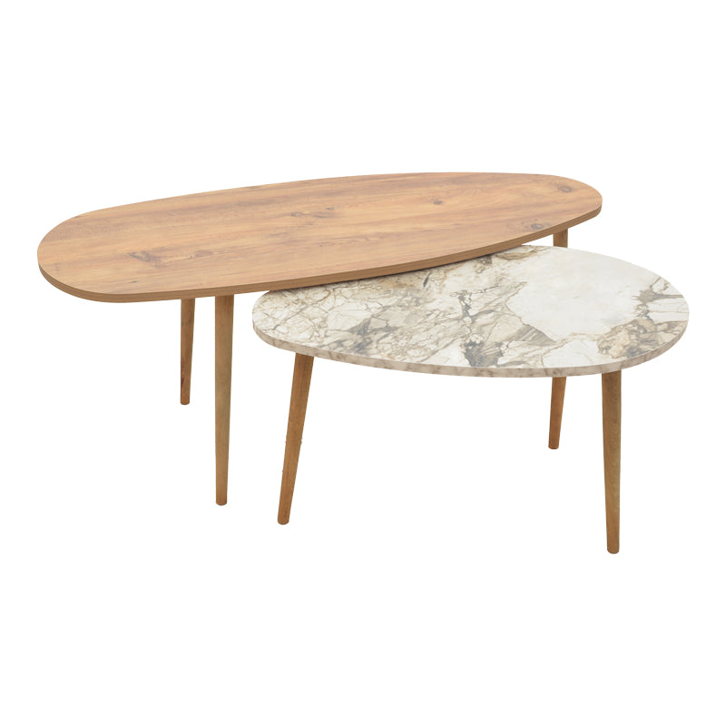 Masa de cafea din de nuc Monty, 116x46x46 cm - Stejar