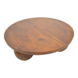 Masă de cafea cu funcție decorativă Fedena , Stil natural, Lemn masiv de mango, 90x30 cm - WALNUT