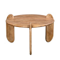 Masa de cafea Earten, Lemn de Acacia, Natur, 80x40 cm, imagine suplimentara