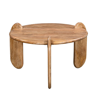 Masa de cafea Earten, Lemn de Acacia, Natur, 80x40 cm, imagine suplimentara