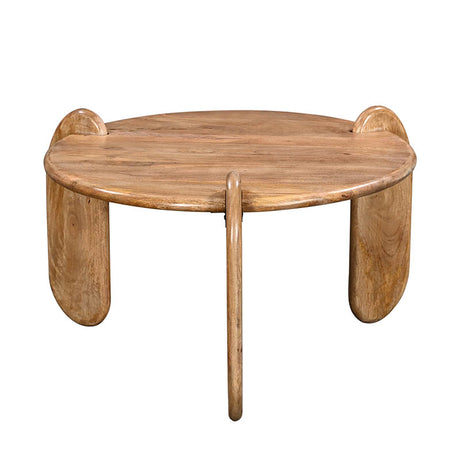 Masa de cafea Earten, Lemn de Acacia, Natur, 80x40 cm