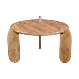 Masa de cafea Earten, Lemn de Acacia, Natur, 80x40 cm