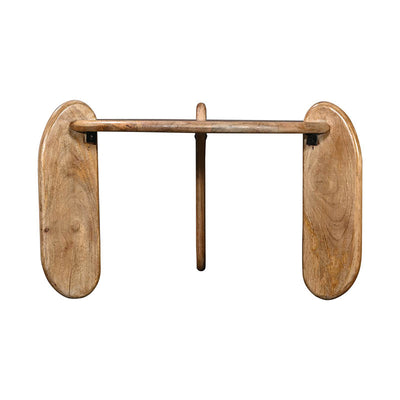 Masa de cafea Earten, Lemn de Acacia, Natur, 80x40 cm, perspectiva suplimentara