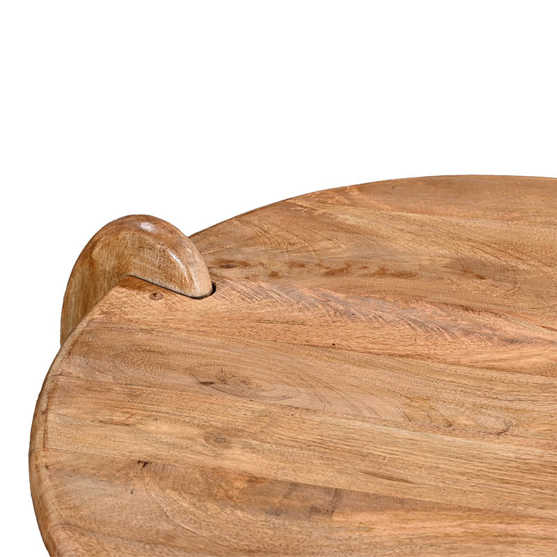 Masa de cafea Earten, Lemn de Acacia, Natur, 80x40 cm