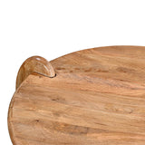 Masa de cafea Earten, Lemn de Acacia, Natur, 80x40 cm