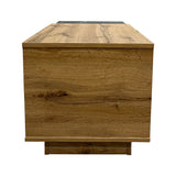 Masa de cafea eleganta Fetix, marmura neagra, lemn, 90x45x45 cm