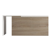 Masa de cafea extensibila Extera, Alb-sonoma, 100-160x50x45 cm, detaliu produs