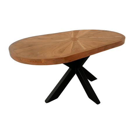 Masa de cafea, Fardy, lemn masiv de acacia, Negru, 120x60x45 cm