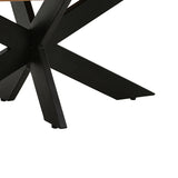 Masa de cafea, Fardy, lemn masiv de acacia, Negru, 120x60x45 cm