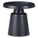 Set 2 mese de cafea Ginoze, Metal, 70x70x40 cm - Negru