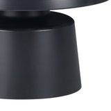 Set 2 mese de cafea Ginoze, Metal, 70x70x40 cm - Negru