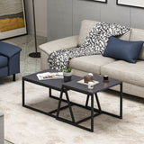 Masa de cafea Minimal Inarch, antracit - alb, 55x57 cm - Anthracite