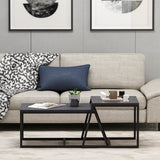 Masa de cafea Minimal Inarch, antracit - alb, 55x57 cm - Anthracite