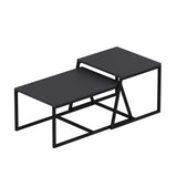 Masa de cafea Minimal Inarch, antracit - alb, 55x57 cm - Anthracite