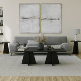 Masa de cafea Mushroom 2 Neostill, negru, Sapphire, Oak, 120x60 cm - Negru