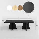Masa de cafea Mushroom 2 Neostill, negru, Sapphire, Oak, 120x60 cm - Negru