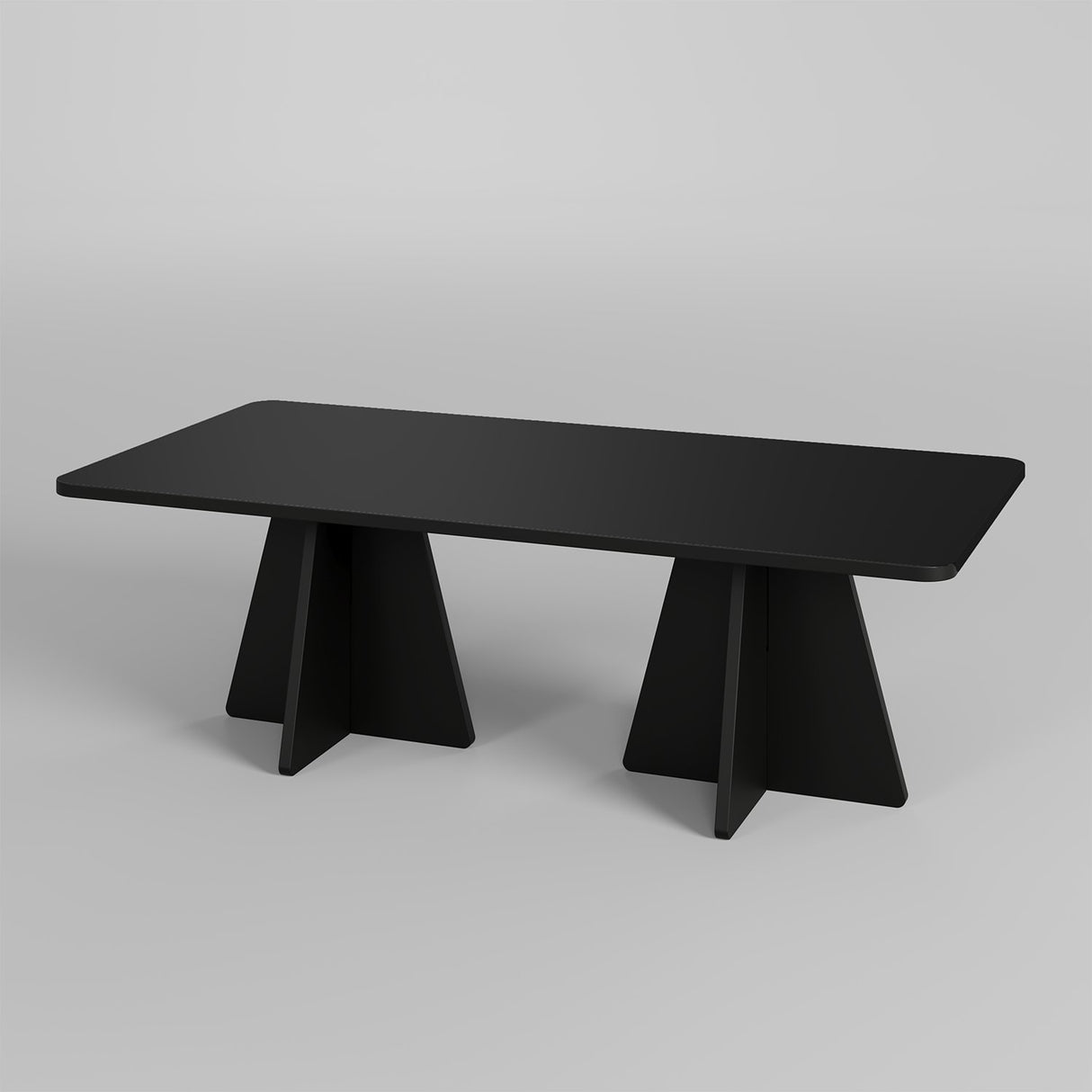 Masa de cafea Mushroom 2 Neostill, negru, Sapphire, Oak, 120x60 cm - Negru