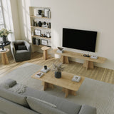 Masa de cafea Mushroom 2 Neostill, negru, Sapphire, Oak, 120x60 cm - Sapphire Oak