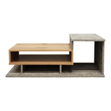 Masuta de cafea Nuvele, Pal melaminat, 90x50x35 cm - Ciment-Sonoma