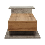 Masuta de cafea Nuvele, Pal melaminat, 90x50x35 cm - Ciment-Sonoma