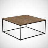 Masă de cafea Poli Comforty, stejar - nuc, 75x75x43 cm - Caucasian Oak