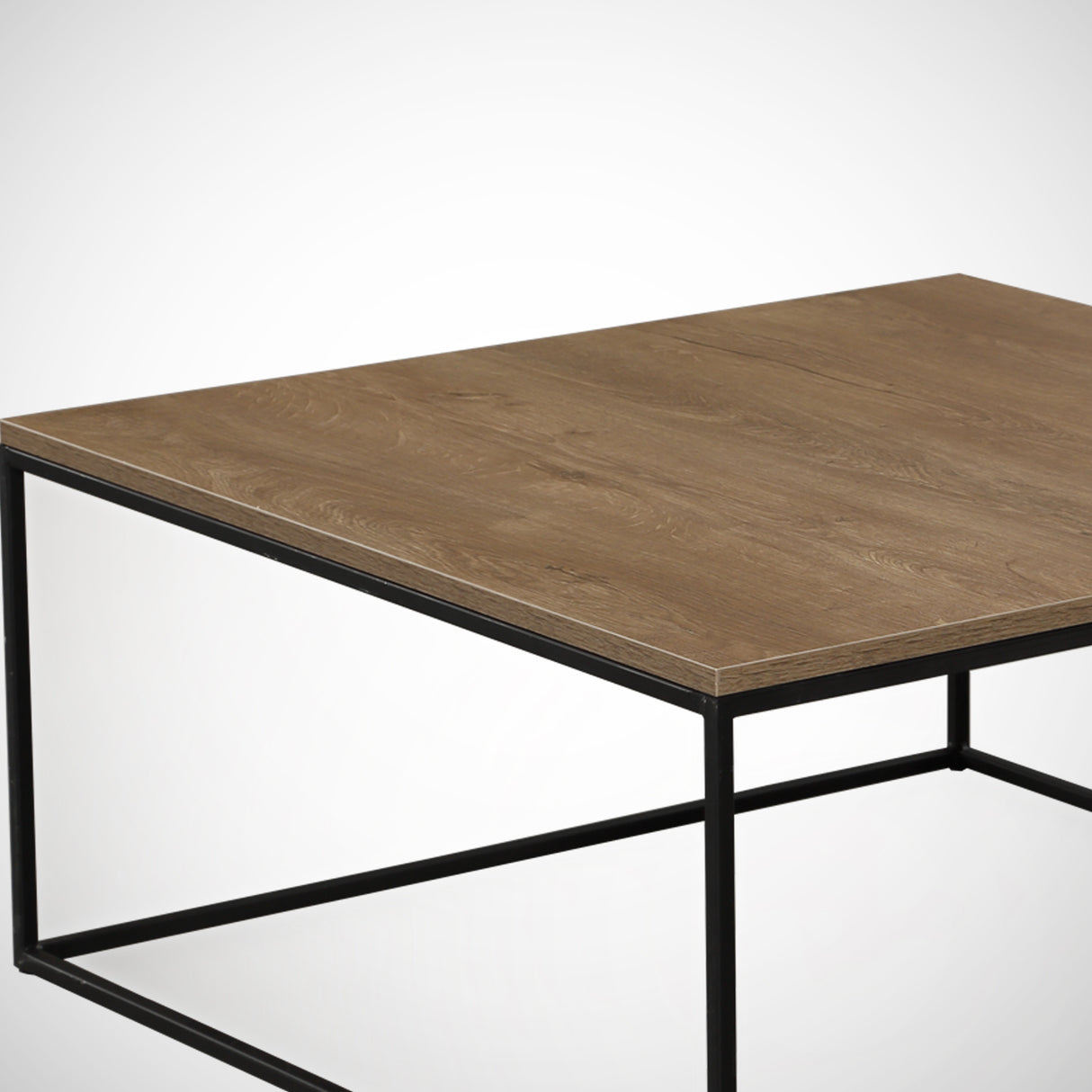Masă de cafea Poli Comforty, stejar - nuc, 75x75x43 cm - Caucasian Oak