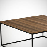 Masă de cafea Poli Comforty, stejar - nuc, 75x75x43 cm - Walnut