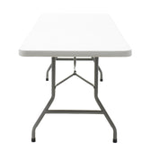 Masa de camping pliabila comerciala Aprilia granit, alb, 183x76x74 cm, foto produs