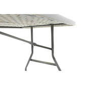Masa de camping pliabila comerciala Aprilia granit, alb, 183x76x74 cm, foto produs 7
