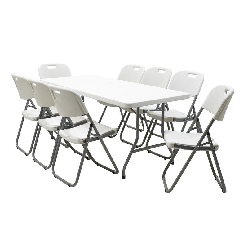 Masa de camping pliabila comerciala Aprilia granit, alb, 183x76x74 cm, foto produs 9