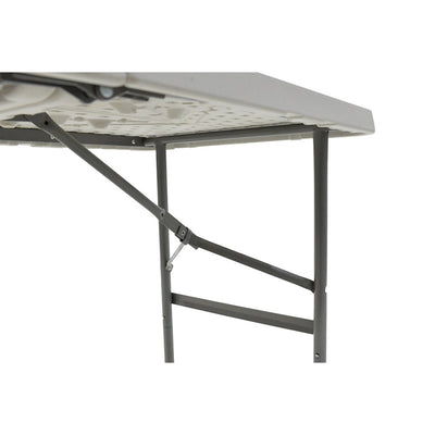 Masa de camping pliabila comerciala Rodeo cu rama metalica, Alb, 122x60x74 cm, foto produs 7
