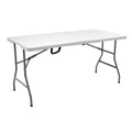 mobilier de gradina Masa de camping pliabila comerciala Rodeo rama metalica Alb 152x60x74cm
