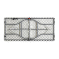 Masa de camping pliabila comerciala Rodeo rama metalica, Alb, 152x60x74 cm, perspectiva suplimentara
