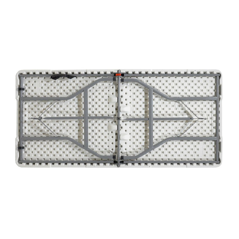 Masa de camping pliabila comerciala Rodeo rama metalica, Alb, 152x60x74 cm, perspectiva suplimentara