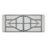 Masa de camping pliabila profesionala Rodeo cadru metalic, alba, 240x76x74 cm, detaliu produs