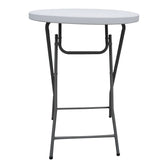 masa dining Masă de catering pliabilă, Alb, Plastic, 81x110 cm