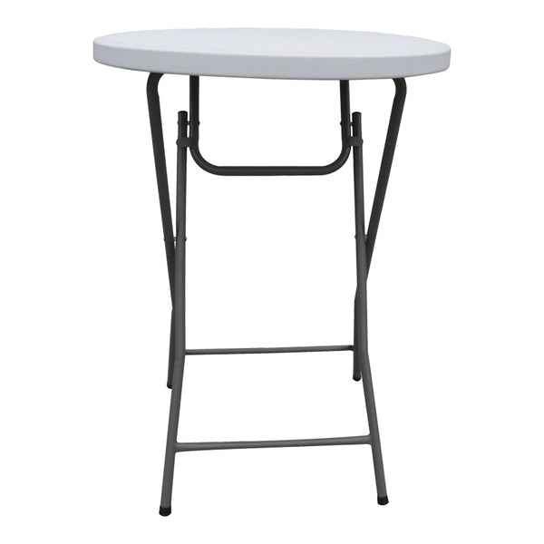 Masă de catering pliabilă, Plastic, Alb, 81x110 cm