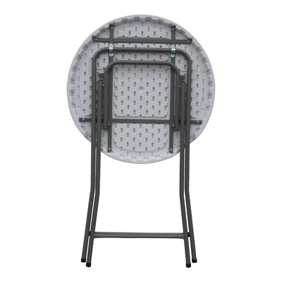 Masă de catering pliabilă, Alb, Plastic, 81x110 cm, imagine suplimentara
