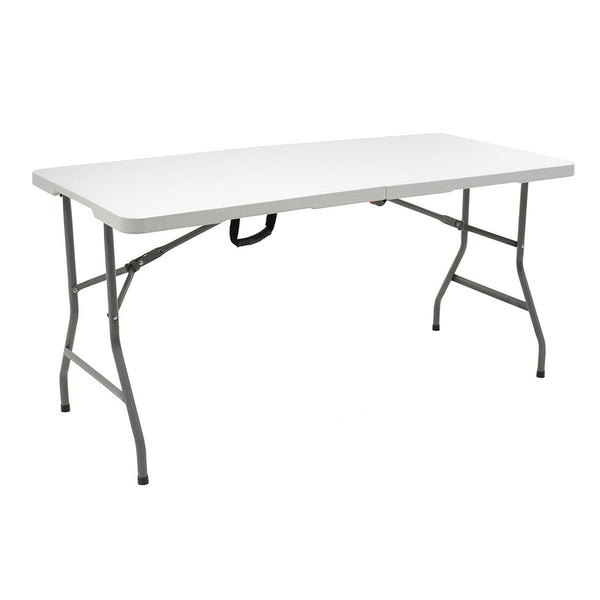 Masa de catering profesionala Rodeo pliabila granit, alb, 183x76x74 cm