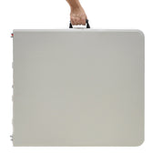 Masa de catering profesionala Rodeo pliabila granit, alb, 183x76x74 cm, detaliu produs